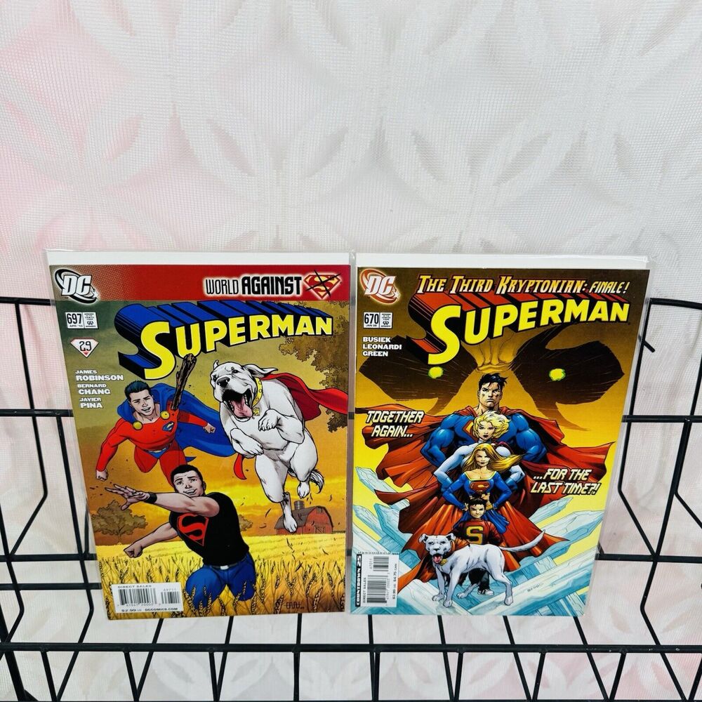 Superman 670 & 697 Lot Krypto Super‎ Dog Cover